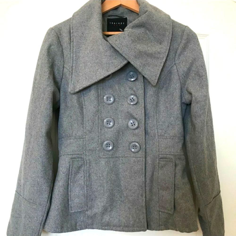 Therapy by LC Grey Double Breasted Pea Coat